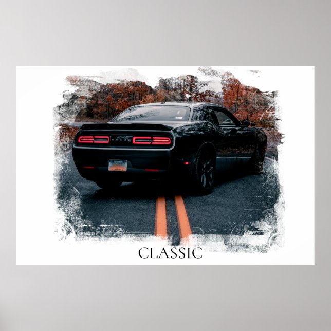 Poster *~* Músculo Clássico Antigo Carro (Frente)