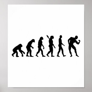 Poster Músculos do Bodybuilding da evolução