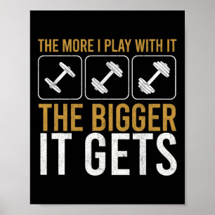 Poster Músculos ganham maior peso no ginásio de construçã