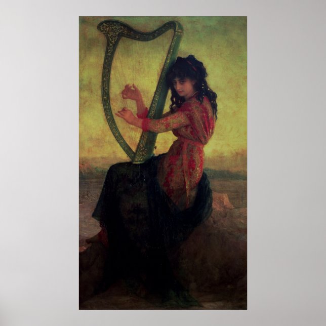 Pôster Muse Playing the Harp (Frente)