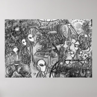 Poster Museu da alienígena