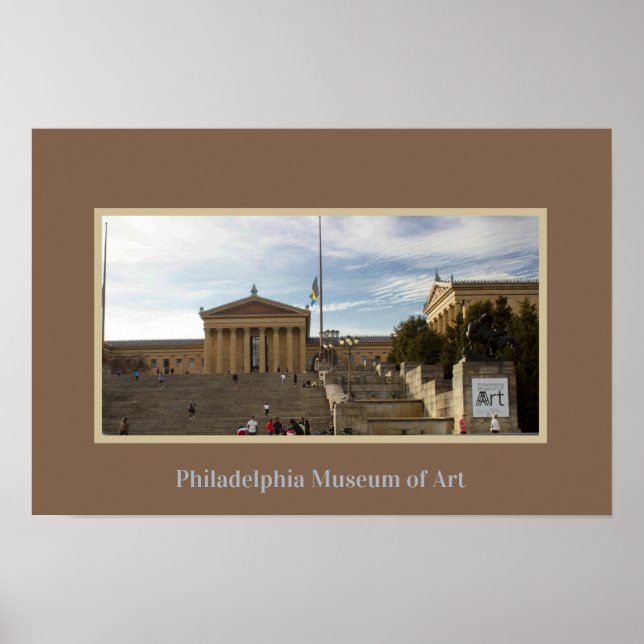 Poster Museu de Arte da Filadélfia (Frente)
