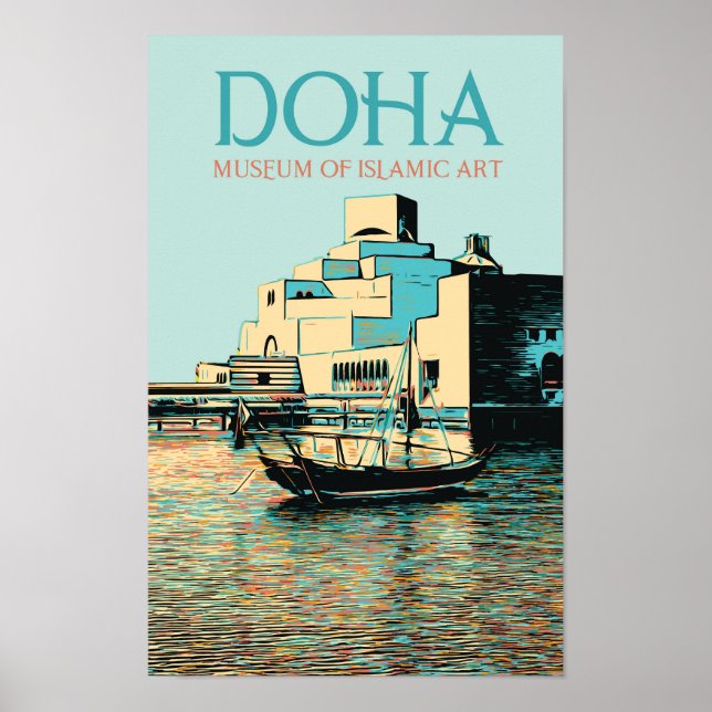 Poster Museu de Arte Islâmica de Doha, Catar (Frente)