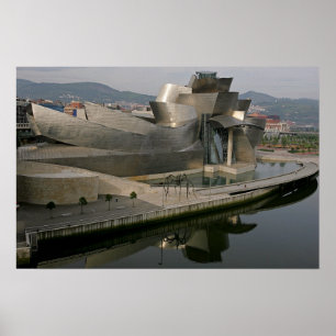 Poster Museu de Guggenheim em Bilbao, espanha