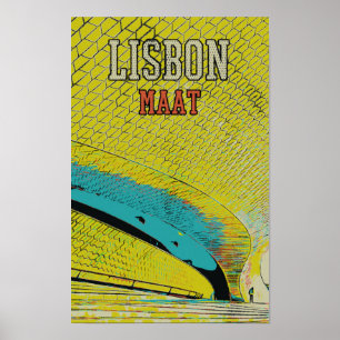 Poster museu MAAT em Lisboa Portugal
