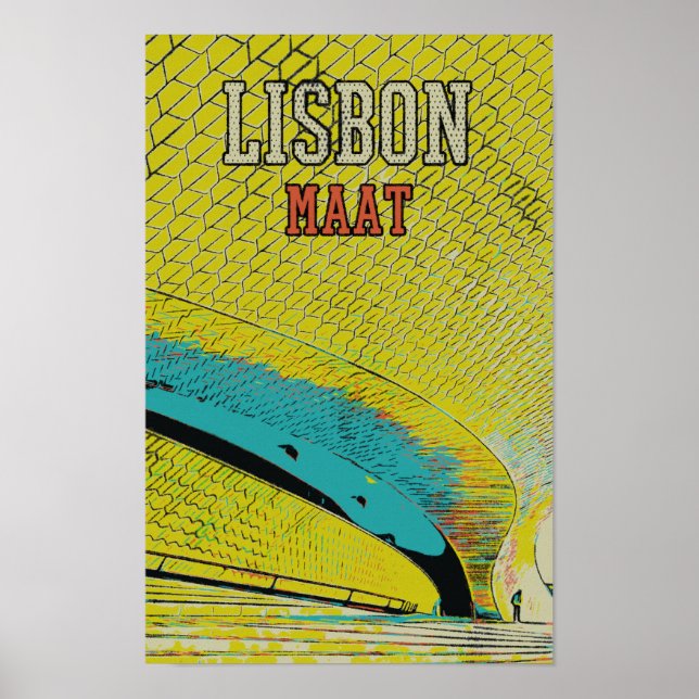 Poster museu MAAT em Lisboa Portugal (Frente)