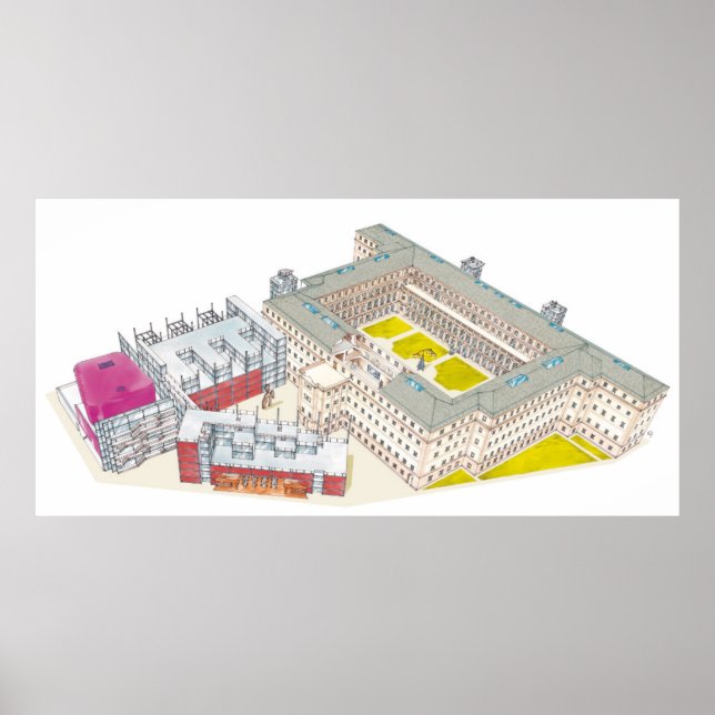 Pôster Museu Nacional Centro de Arte Reina Sofia. (Frente)