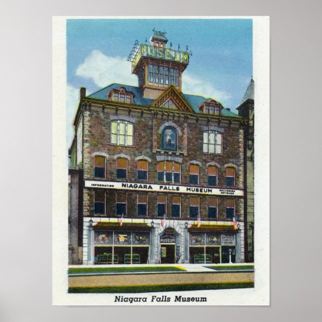 Pôster Museu Niagara Falls, Vista de uma Ninfa Água (Frente)
