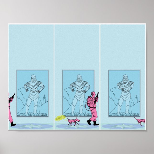 Pôster Museum Dog Farts (Frente)