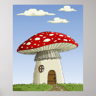Poster Mushroom House