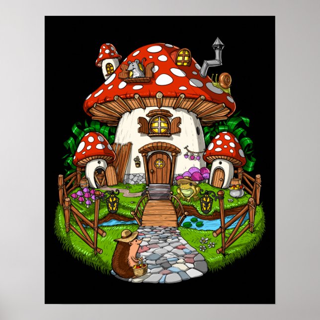 Poster Mushroom House (Frente)
