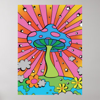 Poster Mushroom Hunter Kidcore Mushroom