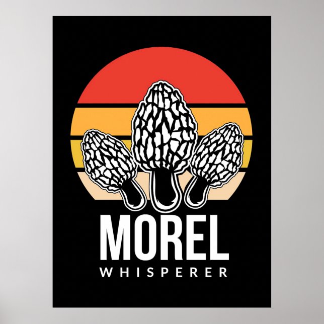 Poster Mushroom Hunter Morel Whisperer (Frente)