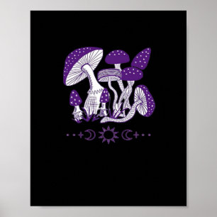 Poster Mushroom Whimsigoth Vibes