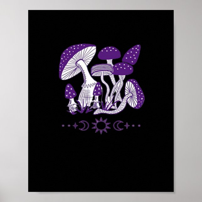 Poster Mushroom Whimsigoth Vibes (Frente)