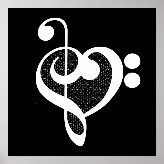 Poster Music Heart - I Love Music (Frente)