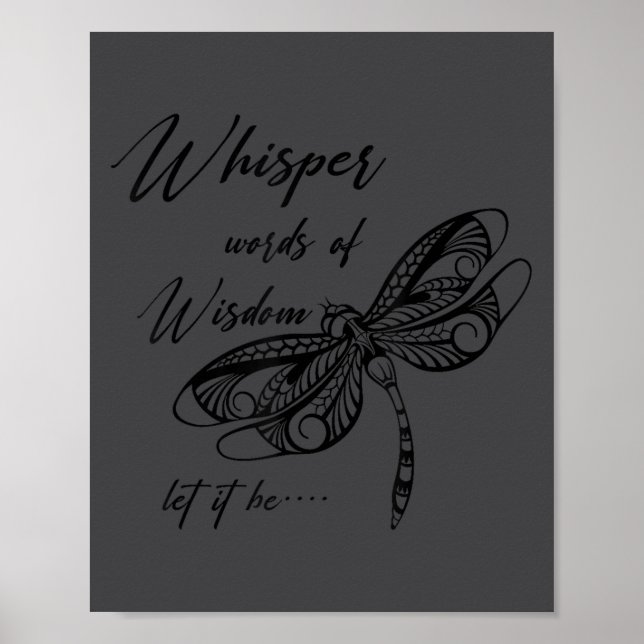 Poster Music Lover Motivational Quote Whisper Word Of The (Frente)