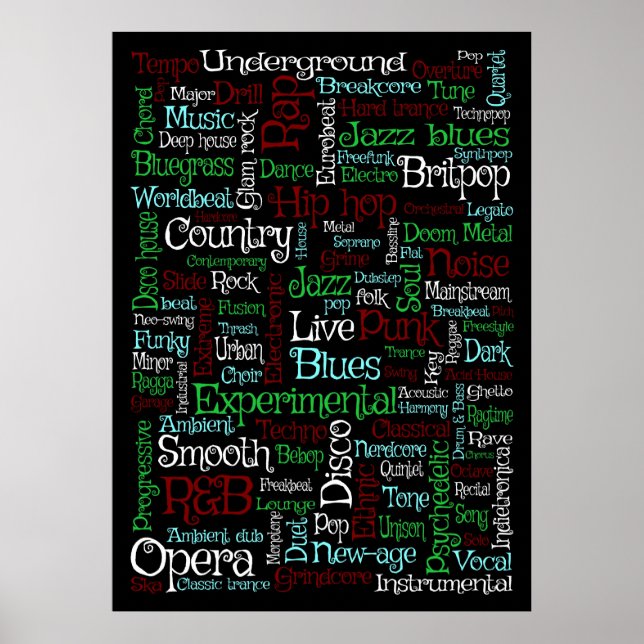 Pôster Música (Frente)