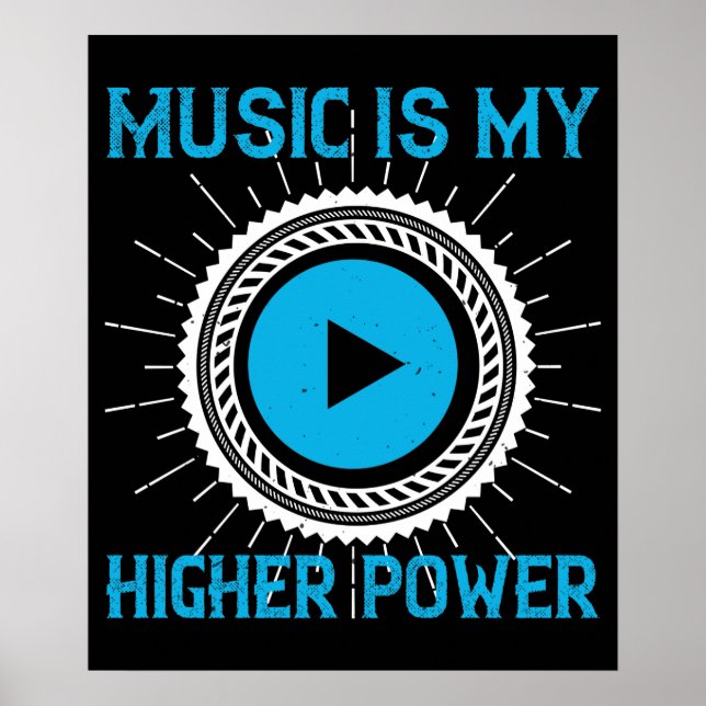Poster Música - A Música É O Meu Poder De Mais alto (Frente)