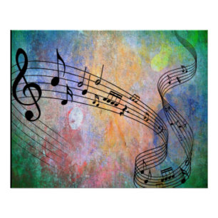 Pôster música abstrata