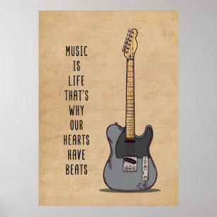 Poster Música Arte Música É Vida
