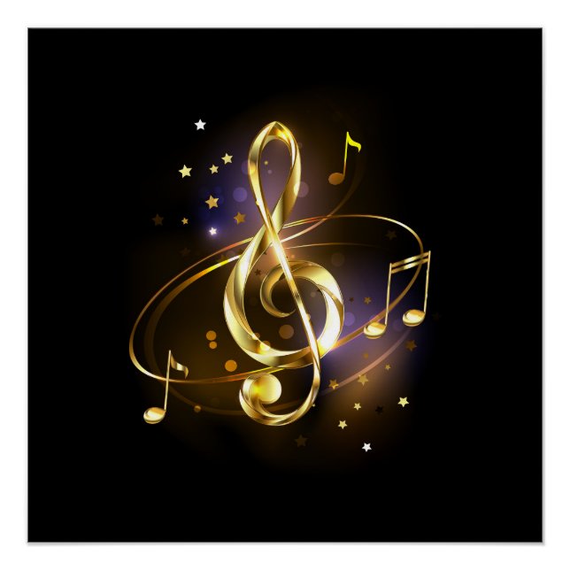 Pôster Música Clave de Sol de Ouro (Frente)