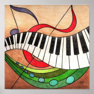 Poster Música Colorida