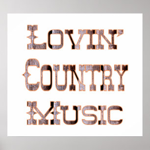 Poster Música country