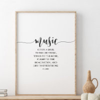 Música Dá Uma Alma Ao Universo, Citando Platão
