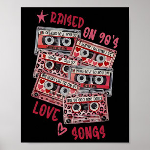 Poster Música de Amor de Fita Mix 90's Cette Valentine Re