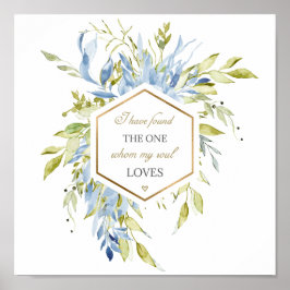 Poster Música de Salomão 3:4 Encontrei a Única