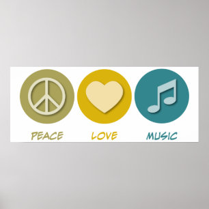 Poster Música do amor da paz