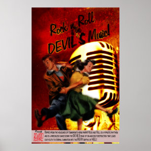 Pôster Música dos diabos
