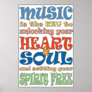 Poster Música é a chave