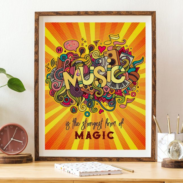 Poster MÚSICA é a forma mais forte de Mágica (Criador carregado)