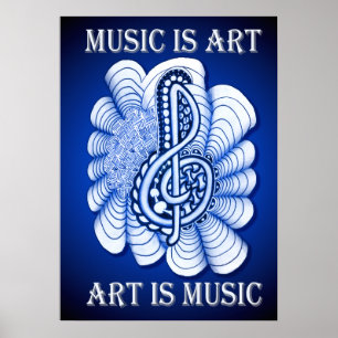 Poster Música é Arte