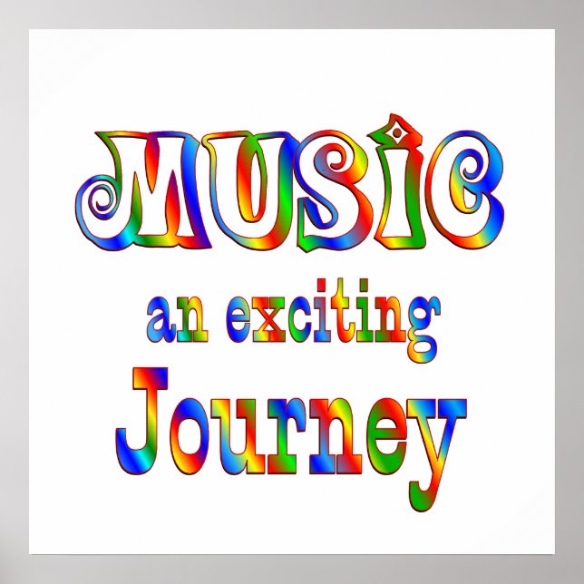 Poster MÚSICA é excitante (Frente)