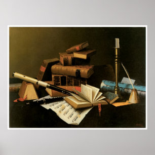 Poster Música e literatura, William 1878 Harnett