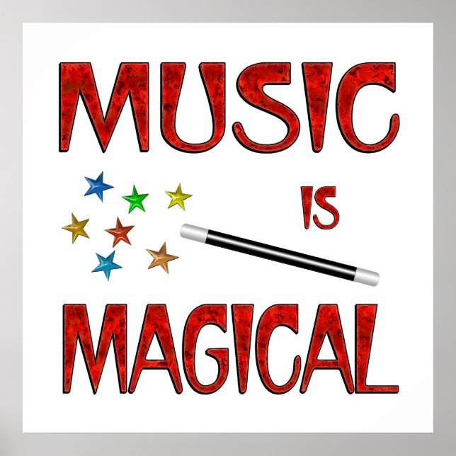 Poster Música é mágica (Frente)