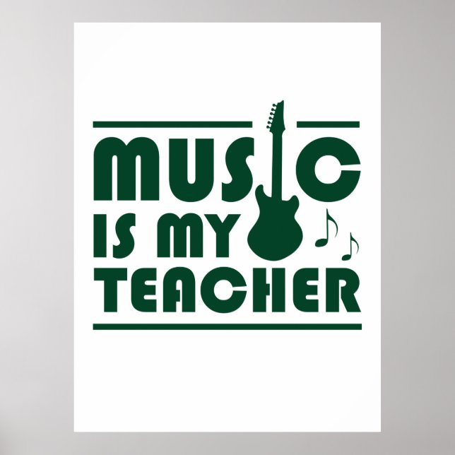 Poster Música É Meu Professor (Frente)