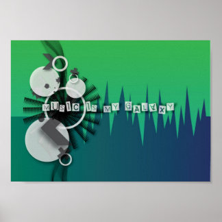 Poster Música É Minha Galáxia