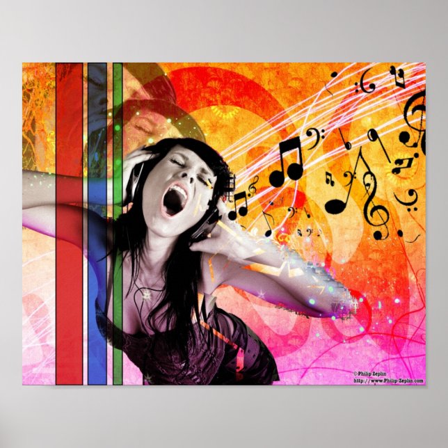 Poster Música é Minha Vida (Frente)