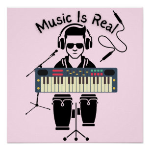 Pôster Música É Real