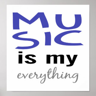 Pôster Música é Tudo Para Mim
