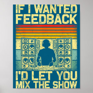 Poster Música engraçada de DJ Produtor de Dança Som