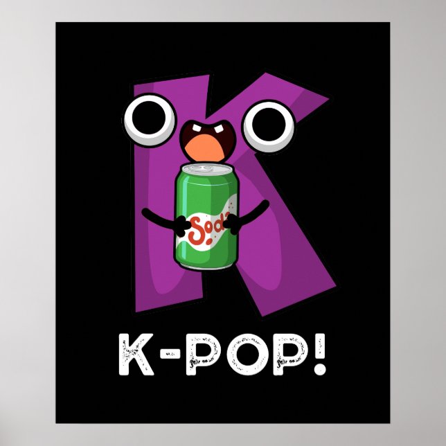 Poster Música engraçada do K-Pop Soda Pop Pun Dark BG (Frente)