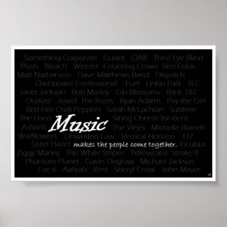 Poster Música faz as pessoas se juntarem