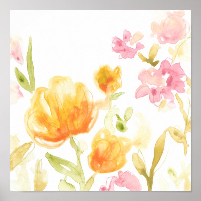 Pôster Música Floral I (Frente)