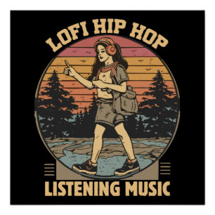 Pôster Música lofi hip hop chillhop