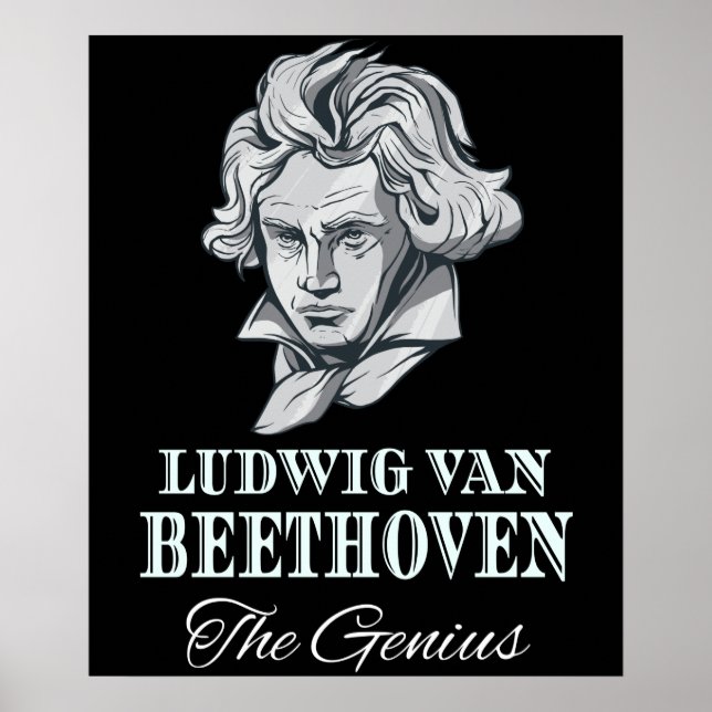 Poster Música - Ludwig Van Beethoven O Gênio (Frente)